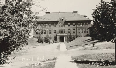 1910 photograph of Morrill Hall. View from Pine Street.