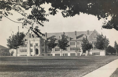 1941 photograph of Science Hall Renamed Life Sciences Building in 1964. View from the Administration lawn.