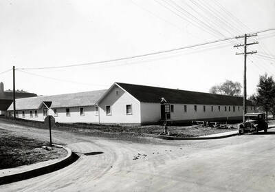 1936 photograph of Idaho Club. View from the corner of Sixth and Line Streets.