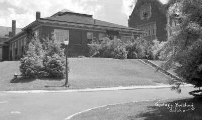 1925 photograph of Geology Building. View from the street.