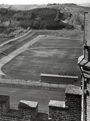 1930 photograph of MacLean Field. Photograph taken from Administration Building.