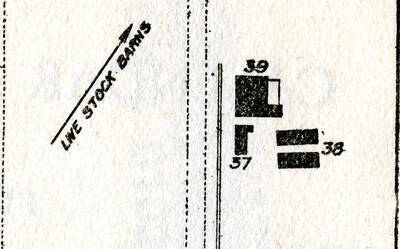 No image of this structure have been located. This image is cropped from the University Campus Bulletin Maps of the year listed.