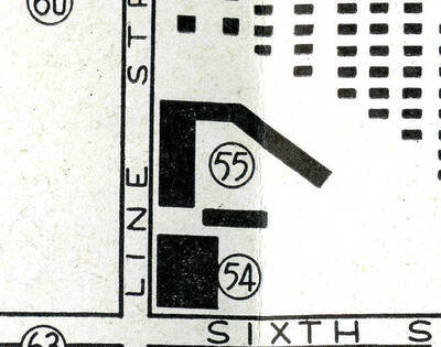 No image of this structure have been located. This image is cropped from the University Campus Bulletin Maps of the year listed.