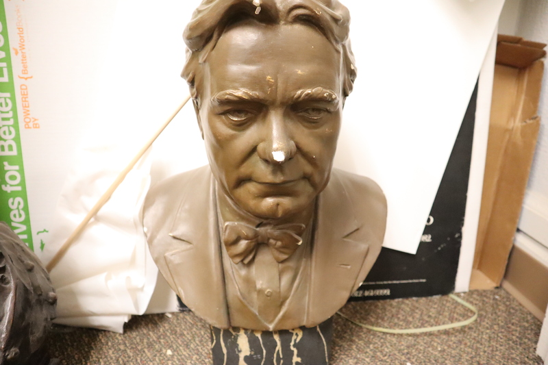 Plaster bust of Senator William Edgar Borah.