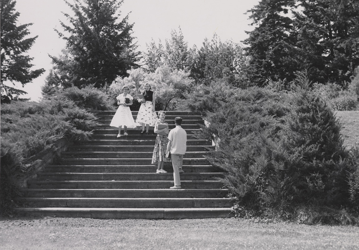 Memorial Steps, University of Idaho, 1955
