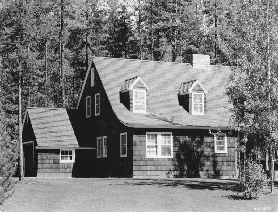 The Superintendent's dwelling in the Northern Rocky Mountain Forest and Range Experiment Station near Priest River, Idaho.