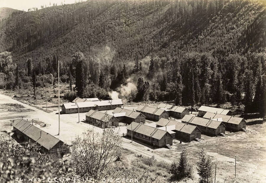 A view of CCC Camp Big Creek number 2, F-132.