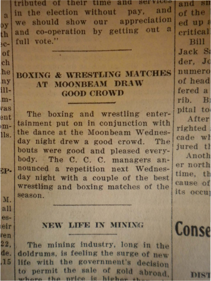 Short recap of the boxing and wrestling entertainment show put on by CCC workers.