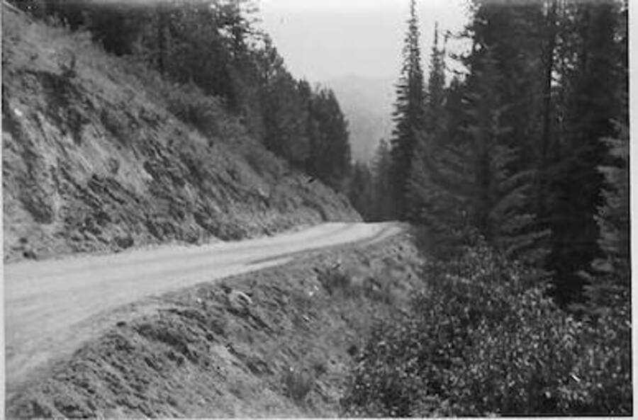 Log road along Smith Ferry. Camp Smith Ferry, 1939.