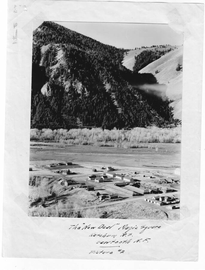 Photograph titled 'The 'New Deal' Magic Square, Ketchum R.S., Sawtooth N.F., Picture #2'