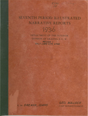 Narrative and photographs of projects done by two D.G. CCC camps