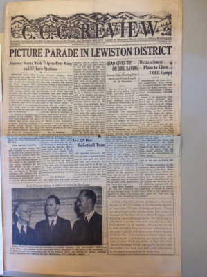 Issue of the weekly newspaper covering activities of the Civilian Conservation Corps in the Ft. George Wright District, headquartered in Spokane, Washington.