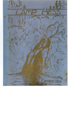 A variety of yearbooks from various CCC Camps during various years. In order they are: Camp Hess, F-204, C-1204, Summer 1939; Camp Big Creek #2, F-132, C-531; Kalispell Bay CCC Camp, F-142, C-1994, Winter 1935-1936; Camp North Fork, F-123, C-5702; and Camp Heyburn, SP-1, C-1995. Each yearbook includes photos and rosters of officers and enrollees of each company. Some also include maps and pages for autographs or 'candids'. Some have pages dedicated to individual work projects or essays on camp life and company history.