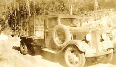 A CCC truck is parked on the road.