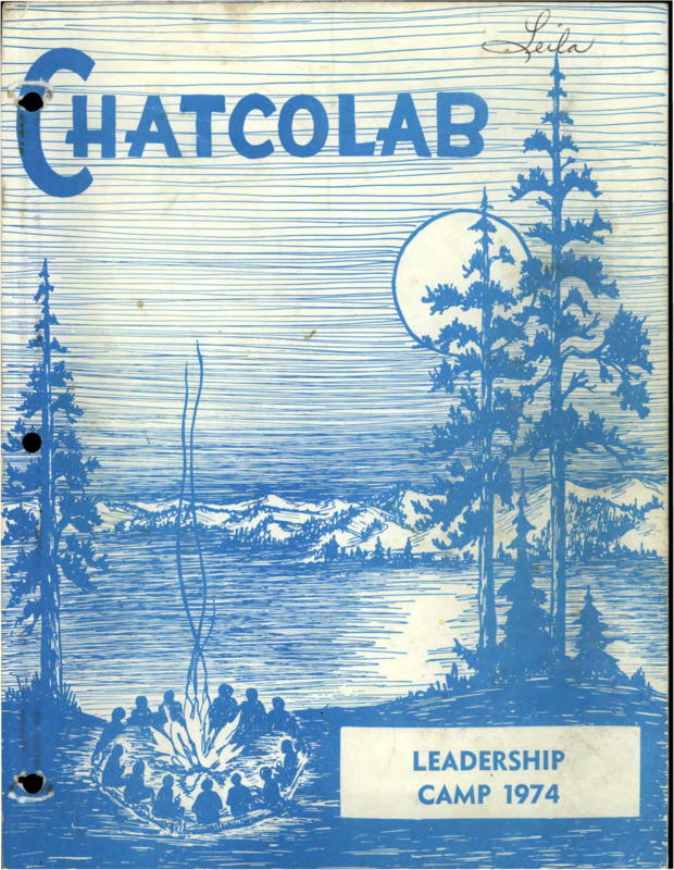 Camp Packet for Chatcolab Northwest Leadership lab that contains program planning, activities, stories, and menus/recipes. Only bound materials have been scanned; this digital collection does not contain any associated ephemera from the donors notebook.