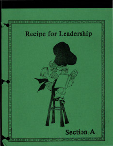 Camp Packet for Chatcolab Northwest Leadership lab that contains program planning, activities, stories, and menus/recipes. Only bound materials have been scanned; this digital collection does not contain any associated ephemera from the donors notebook.