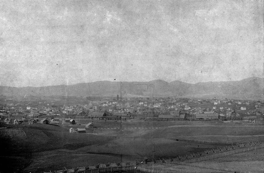 Panoramic view of Moscow, Idaho.