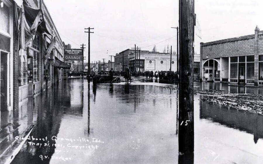 Scene after flood caused by cloudburst. Grangeville, Idaho.