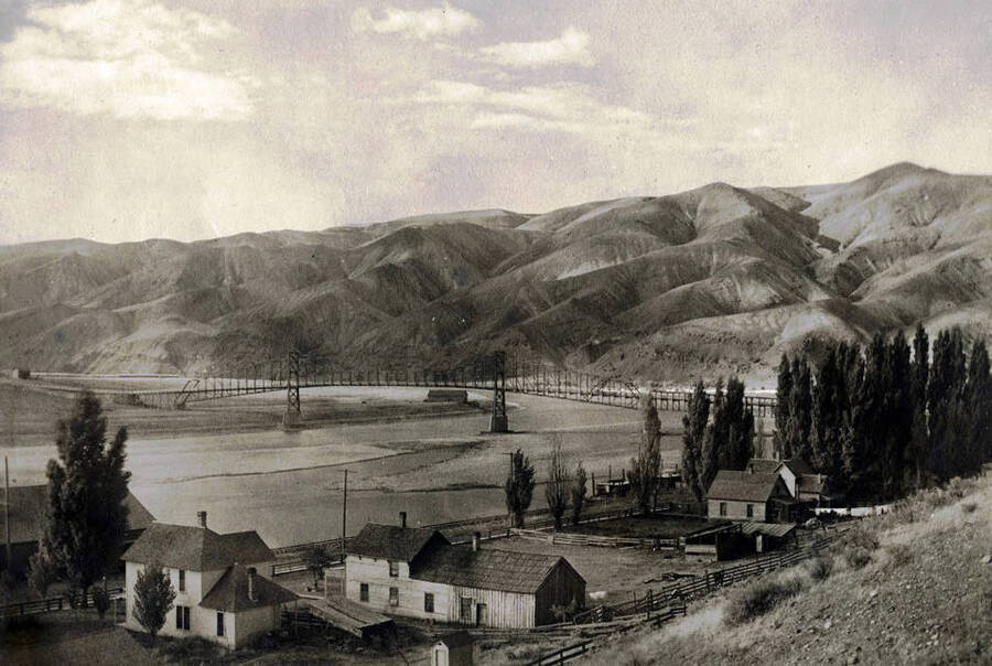 Junction of Snake River and Clearwater River at Lewiston, Idaho.