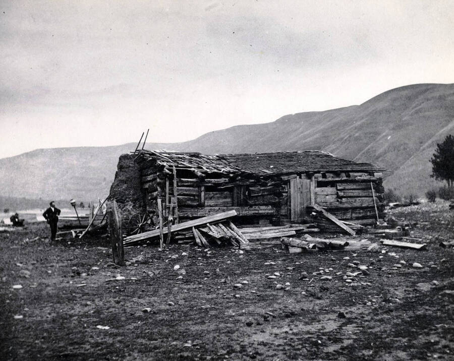 Spalding cabin (1837- ). Lapwai, Idaho.