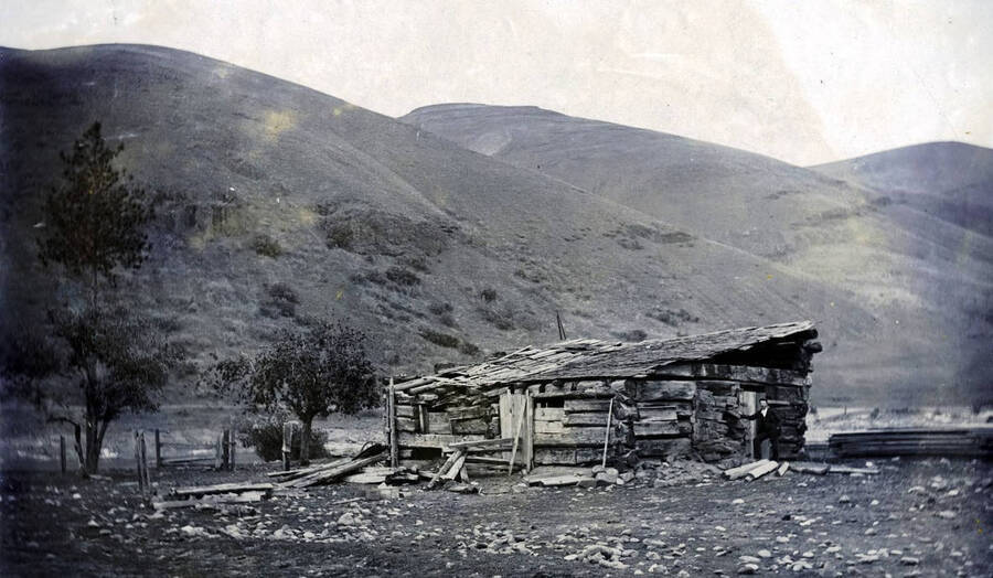Spalding cabin (1837- ). Lapwai, Idaho.