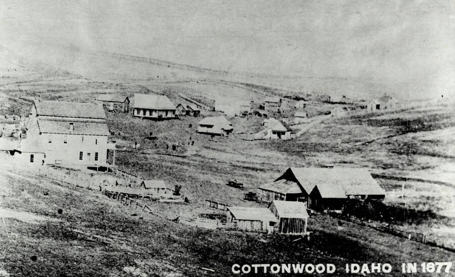 Panoramic view of Cottonwood, Idaho.