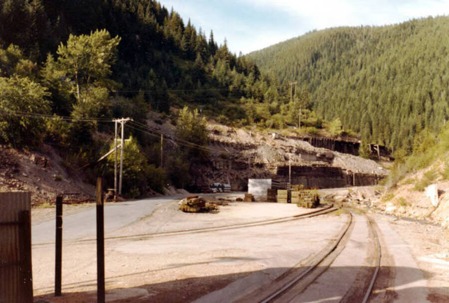 Burke, Idaho. Taken from the north end of the Star Mine complex toward the site of the former Tiger Hotel.