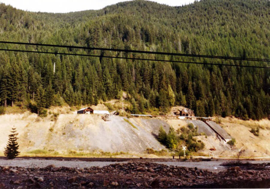 Old mine on east ridge of Burke Canyon. Idaho.