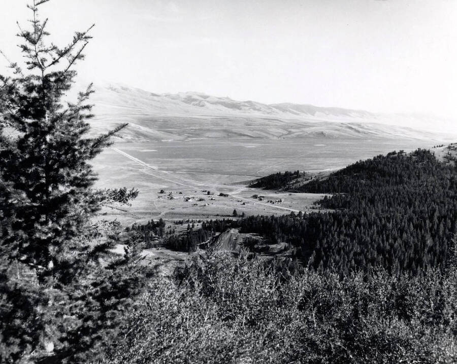 Panoramic view of Gilmore, Idaho.