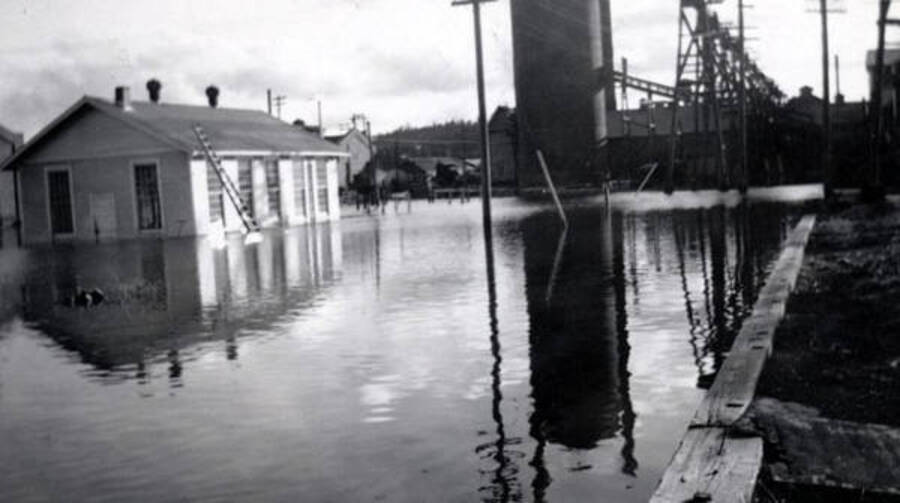 Potlatch Lumber Company was flooded, including 2 ft. of water in the lunch room