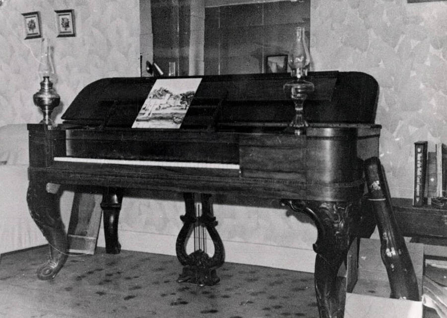 Popular subscription bought the piano which was transported by wagon from the Clk City Community House