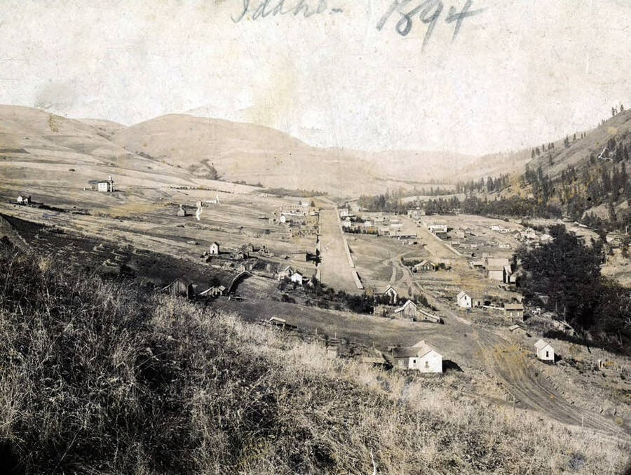 Panoramic view of Juliaetta, Idaho.