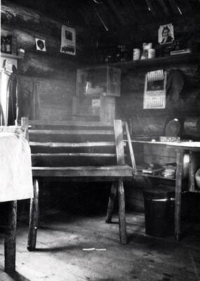 View shows kitchen area with calendar turned to August