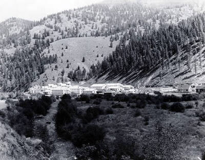Panoramic view of Cobalt, Idaho.