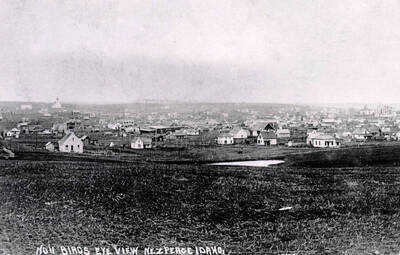 Birds eye view of Nez Perce, Idaho.