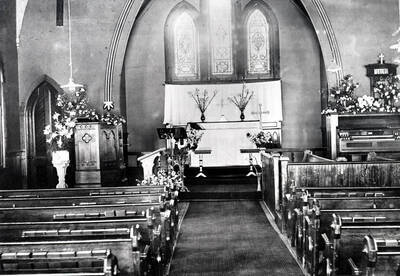 St. Mark's Episcopal Church (1891-1937), First and Jefferson Streets. Interior view. Moscow, Idaho.