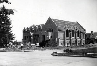 LDS Institute under construction. Corner of Deakin and University Avenue. Moscow, Idaho.