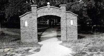 Memorial arch entrance. East City Park, Moscow, Idaho. No. 14