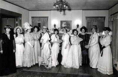 Moscow ladies. Gay Nineties party at Mrs. Hubert's. Moscow, Idaho.