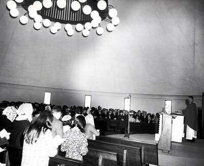 St. Augustine's Catholic Church. Interior of chapel. Moscow, Idaho.