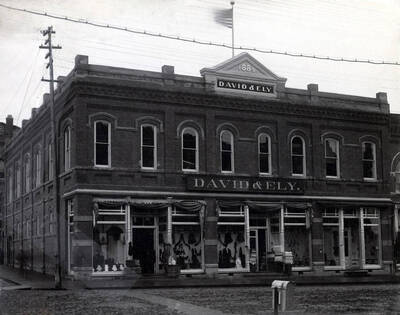 David's Department Store, 3rd and Main Street. Moscow, Idaho.