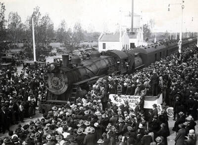 First train to come over the main line.