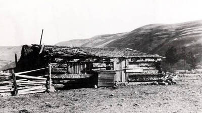 Spalding cabin (1837- ). Lapwai, Idaho.