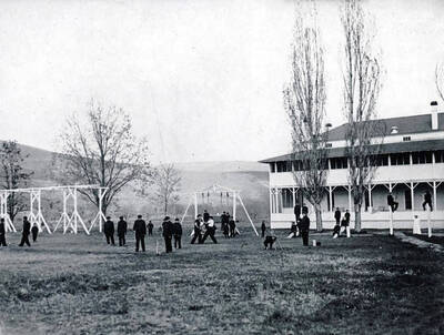On the playground. Fort Lapwai Indian Sanitarium. Idaho.