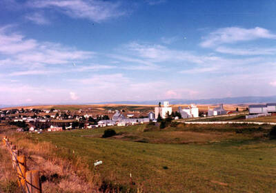 Panoramic view of Cottonwood, Idaho.