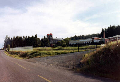 Panoramic view of Priory of St. Gertrude. Cottonwood, Idaho.