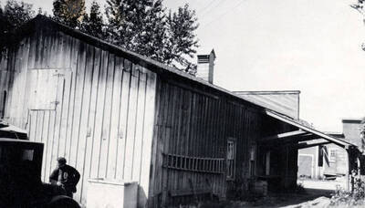 Back and side of creamery. Bonners Ferry, Idaho.