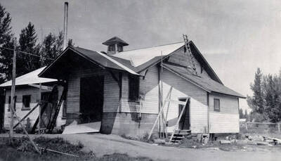 In process of being reroofed