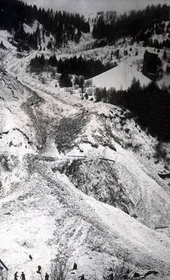 Snowslide. Mace, Idaho.