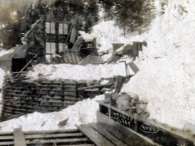Snowslide. Hercules Mine. Burke, Idaho.